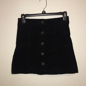 black velvet skirt